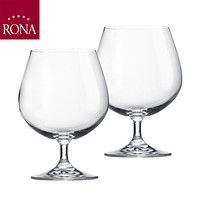 洛娜（RONA）斯洛伐克进口 嘎纳系列水晶玻璃白兰地杯红酒杯400mL*2支装
