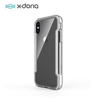 X-doria道锐 苹果X/XS手机壳iPhoneX/XS保护壳 2米防摔全包透明手机保护套 刀锋轻盈活力白