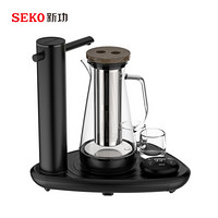 新功(SEKO) 智能电茶壶自动加水茶具 电热水壶玻璃电热茶炉电茶炉 茶艺炉煮茶器 W4黑色