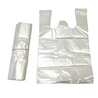 联舵（LIANDUO）白色塑料袋 30cm*50cm  拎手13cm   /个 可定制