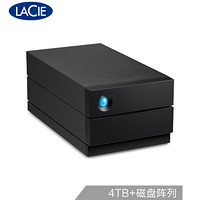 LaCie 4TB Type-C/USB3.1 Gen2 磁盘阵列 2big RAID 黑色典雅 金属外壳