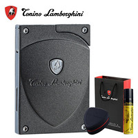 Tonino Lamborghini 德尼露·兰博基尼打火机电子充气打火机直冲防风打火机生日节日礼物TTR012000银边灰色