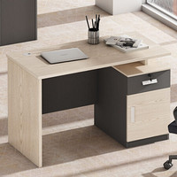驰界（chijie）职员办公桌椅组合简约现代办公桌单人电脑桌台式写字台用带抽屉