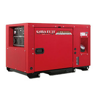 SAWAFUJI 日本泽藤原装进口智能变频柴油发电机组 静音型 厢式 单相220V 7.5KW SHX8000DI（HA）1台