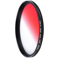 卓美 ZOMEI 渐变红uv镜40.5mm 超薄圆形渐变镜 特效滤镜