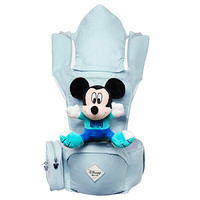 迪士尼(Disney)母婴 妈咪腰凳 四季款多功能双肩婴儿背带宝宝腰凳D05小孩单凳抱带米奇蓝116