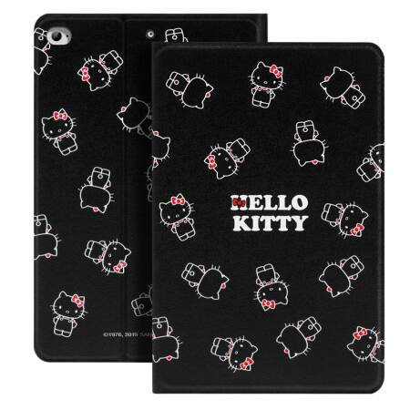 Hello Kitty iPad mini5保护套2019新款7.9英寸迷你5苹果平板电脑壳 全包防摔休眠卡通支架皮套 魅影凯蒂猫