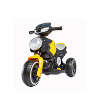 hd小龙哈彼 儿童电动车 摩托车 三轮车 玩具童车 黄黑 LW609-s049