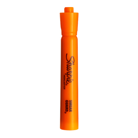 锐意（Sharpie）荧光笔/记号笔 宽笔头橙色单只装 学习重点标记笔
