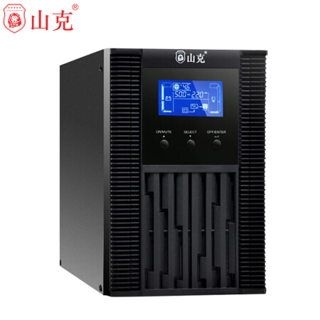 山克 UPS不间断电源1000VA稳压器800W应急家用办公在线式 外接电池8小时套餐含蓄电池 SC1KS企业专享