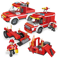 积高（COGO）消防系列之多功能救援车2合1 儿童拼插启蒙玩具积木 男女孩节日礼物模型 186片 13022-6