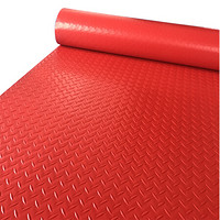 凸乐 定制 塑料地毯 1.5米*5米  红色人字形