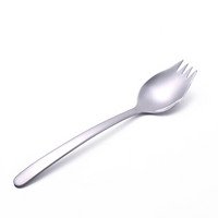 阳光飞歌 304不锈钢一体叉勺 创意不锈钢两用长柄方便面勺叉沙拉勺