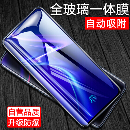 梵帝西诺 vivo X27Pro钢化膜 全玻璃一体膜 自动吸附高清防指纹 vivo x27 pro手机保护贴膜非水凝前膜