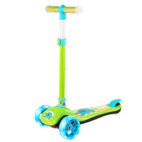 鑫奥林（XINAOLIN）儿童滑板车1-2-3-6岁加宽闪光轮可折叠小孩宝宝摇摆滑步车三轮踏板车平衡车 088绿色