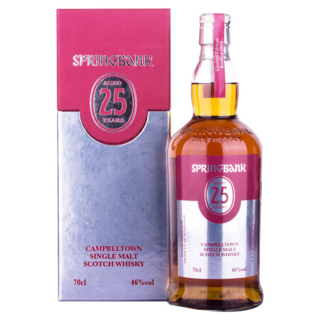 云顶（Springbank）洋酒 云顶 25年 苏格兰 威士忌 单一麦芽 700ml