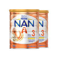 A2  澳洲进口 雀巢（Nestle）能恩 NAN 超级A2配方奶粉3段含益生菌 (1-3岁) 800g*2罐