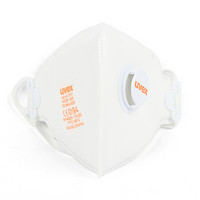 UVEX 8733210  折叠式带呼吸阀防尘口罩   1盒（15个）