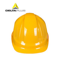 代尔塔（DELTAPLUS）102106 经典M型 ABS 增强版安全帽 黄色 1个 定制款