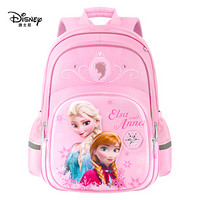 迪士尼（Disney）冰雪奇缘小学生双肩包女童包可爱儿童背包1-2-3-4年级透气书包   FP8098A-6 粉色