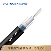 普天汉飞 POTEL 室外单模中心束管式光缆GYXTW-06B1.3 6芯铠装光纤通讯光缆100米 定制长度