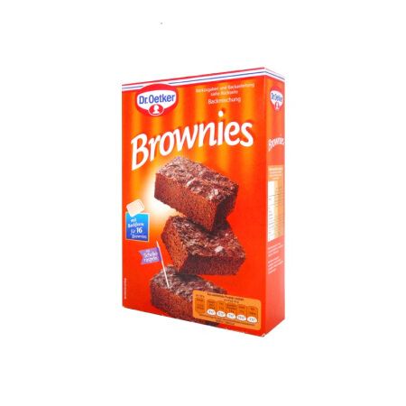 欧特家博士（DR. OETKER）布朗尼烘焙预混粉 456g Brownies 麦芬 烘焙小点 轻食配方 附赠纸托 轻松烘焙