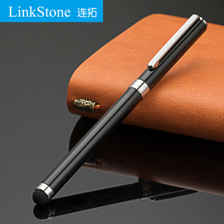连拓（LinkStone）iPad电容笔 手机触控笔 2合1触屏笔 平板电脑绘画 通用华为安卓微软surface手写笔 黑P100B