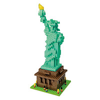 日本nanoblock纽约自由女神像小颗粒拼插拼搭微型积木儿童玩具建筑系列 12岁+ 800688 男孩女孩生日礼物