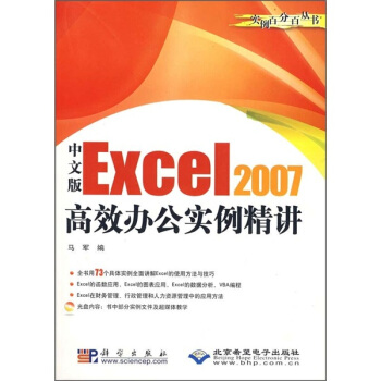 中文版Excel 2007高效办公实例精讲（附光盘）