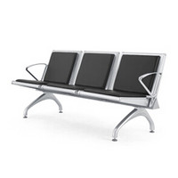 沃盛 FH-WS07-3x 西皮钢制排椅公共休息排椅银行等候车站等候椅 三人位