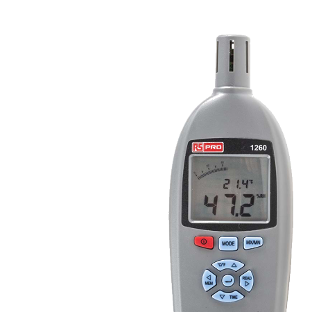 RS Pro欧时 RS1260 数字湿度计  湿度测量可达 99%