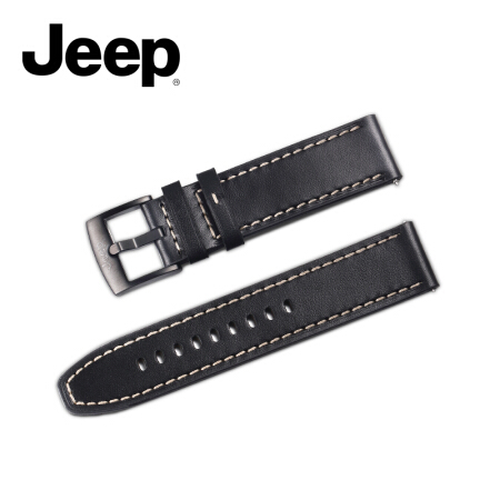 Jeep智能表户外运动22mm表带真皮马蹄扣经典时尚表带