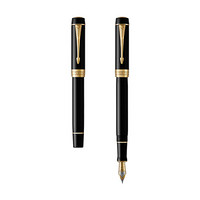 派克（PARKER）世纪系列 纯黑金夹钢笔/墨水笔-标准装