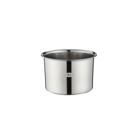 CURTA科得味盅加厚不锈钢桶调料罐调料缸圆形调味盒无盖子盐罐(14CM)/33810202880订制