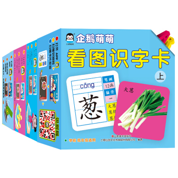 3-6岁3D立体早教认知卡（全4册）幼儿启蒙 看图识字（上+下）+唐诗+数学+基本概念