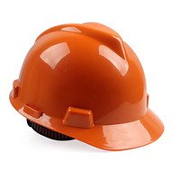 梅思安（MSA）10146460   标准型PE桔黄色安全帽一指键帽衬针织布吸汗带D型下颌带  1顶