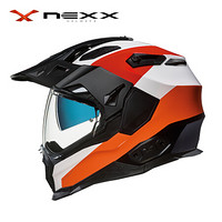 NEXX X.WED2荒原系列 DUNA 亚洲版型 旅行全盔碳纤维复合材料电动摩托车头盔 橙色 M