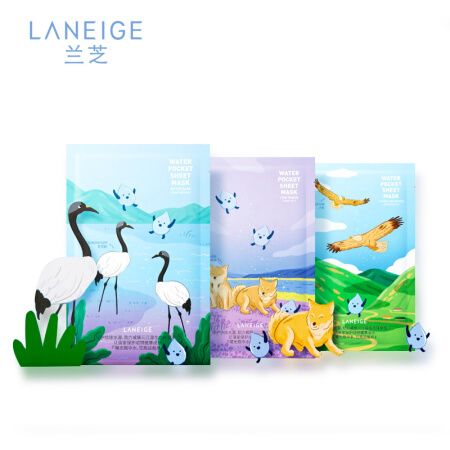 兰芝（LANEIGE）水凝肌面膜礼盒 16ml*6