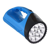 雅格(yage)LED多功能充电式高亮度探照灯 手提灯 应急灯 宿营灯 YG-3337蓝色