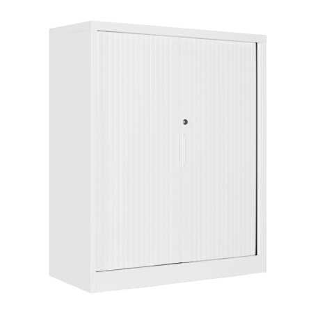 金经金属钢制卷门柜卷帘门文件柜收缩门推拉门柜办公柜档案柜暖白卷门柜1090高