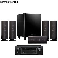 哈曼卡顿（harman/kardon）HKTS 30BQ+天龙X550功放 音响 音箱 5.1家庭影院 电视音响 落地影院 组合音响HIFI