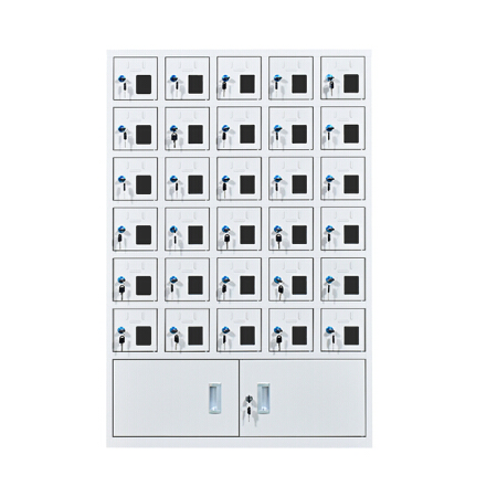 荣将 钢制手机柜 管理工厂学校手机存放箱可定制收纳保管柜 30门存放柜