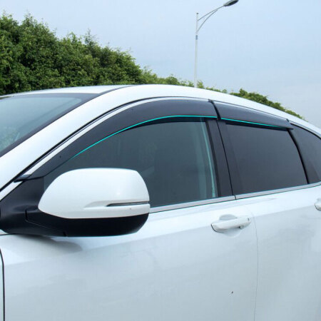 小忙牛（Mcow）小忙牛改装饰适用19款本田CRV晴雨挡 17/18CRV款车窗挡雨板雨眉饰 3D不锈钢亮条款btcrv0062