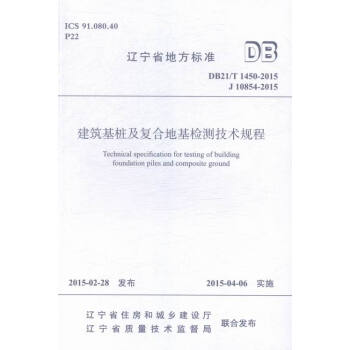 辽宁省地方标准建筑基桩及复合地基检测技术规程:DBT455J8545