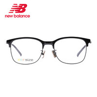 NEW BALANCE 新百伦眼镜框眼镜近视全框镜框大框眼镜架+依视路钻晶A4 1.56镜片 NB09105XC0153-914100A412