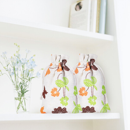 绿之源 GREEN SOURCFE透气麻布活性炭包100g*5包装除甲醛高于竹炭碳包新汽车内除味家居挂摆件冰箱厕所除湿除臭