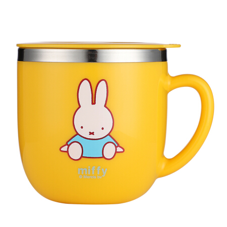 Miffy 米菲 MF-S2006 带手柄成长训练杯 260ML 黄色