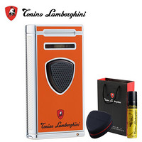 Tonino Lamborghini 德尼露·兰博基尼打火机电子充气打火机带雪茄打孔器蓝焰直冲防风打火机TTR005005