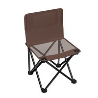 威野营（V-CAMP）户外折叠椅 便携式折叠椅子 简易钓鱼椅 靠背椅 写生椅 休闲马扎 小凳子（咖啡色）