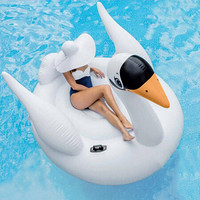 INTEX 56287大天鹅坐骑成人孩童戏水冲浪水上浮排充气玩具游泳泳具充气船床垫
